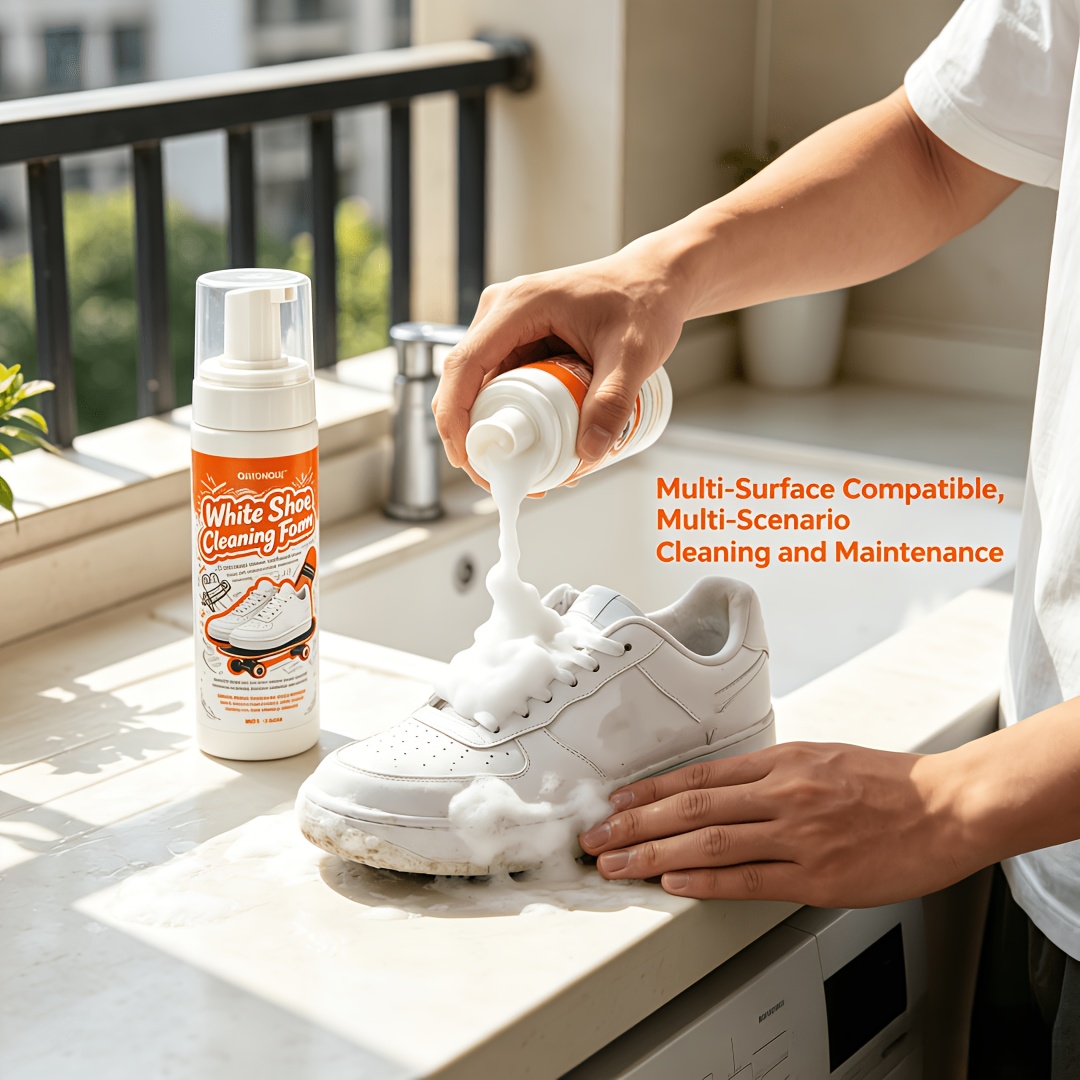 Sneaker Leather Care - Portable No Rinse White Shoe Cleaner