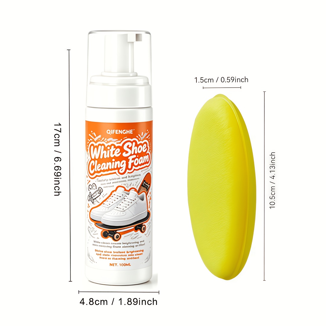 Portable No Rinse White Shoe C - Sneaker Leather Care review and price